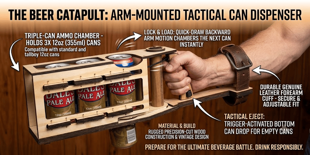 🔥3 in 1 Tactical Beer Catapult