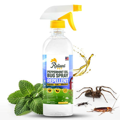 🌿🪳Natural Peppermint Bug Spray — 16oz Kid & Pet Safe Insect Repellent
