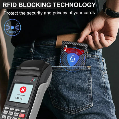 🎁⚡Black Friday Mega Deal✨Men's RFID Minimalist Bifold Wallet💳