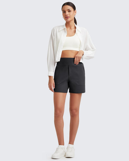 🏋️‍♀️🏃‍♀️Women’s High-Waist Athletic Shorts – Running & Yoga Summer Shorts with Pockets(🔥Buy 2 Get EXTRA  10% OFF)