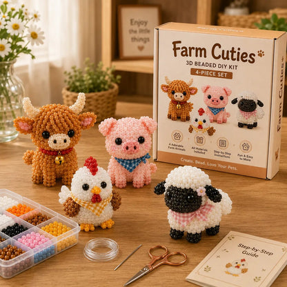 🔥Last Day 50% OFF ✨ Tiny 3D Beaded Animal DIY Kit