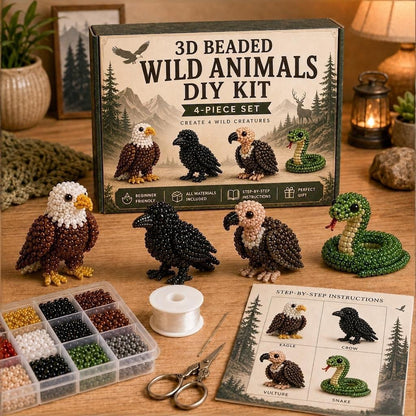 🔥Last Day 50% OFF ✨ Tiny 3D Beaded Animal DIY Kit