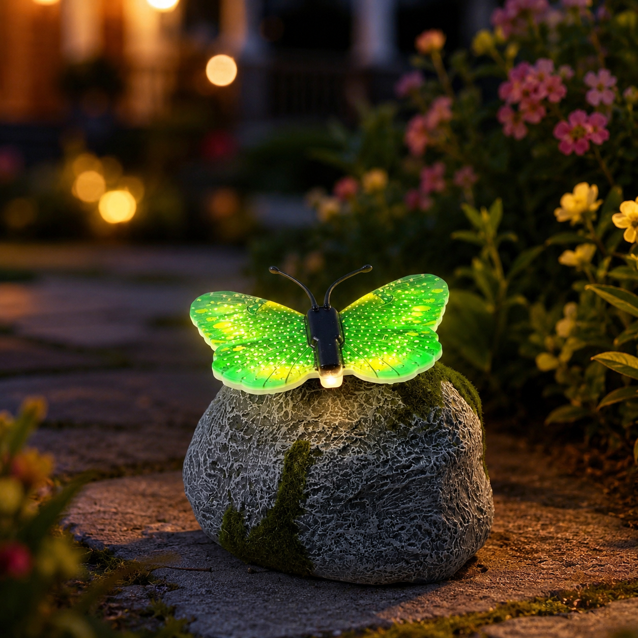 🔥2026 Hot sale🦋Illuminated Butterfly Stone Garden Light