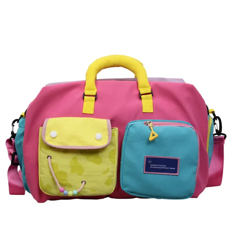 🏆LAST DAY SALE 49% OFF🔥Casual Color Block Overnight Bag