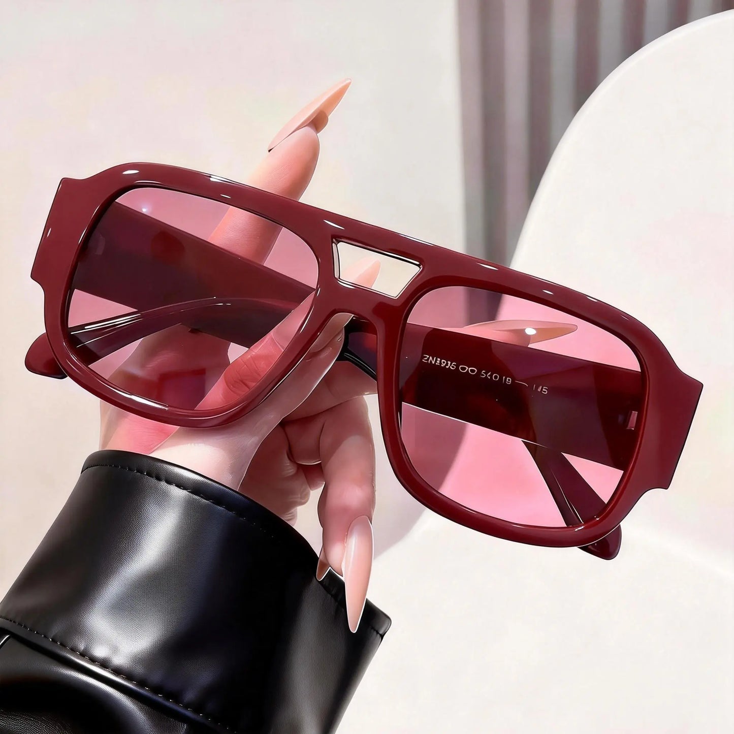 Vintage 70s Aviation Square Sunglasses – Classic Double Bridge Pilot Shades for Women and Men