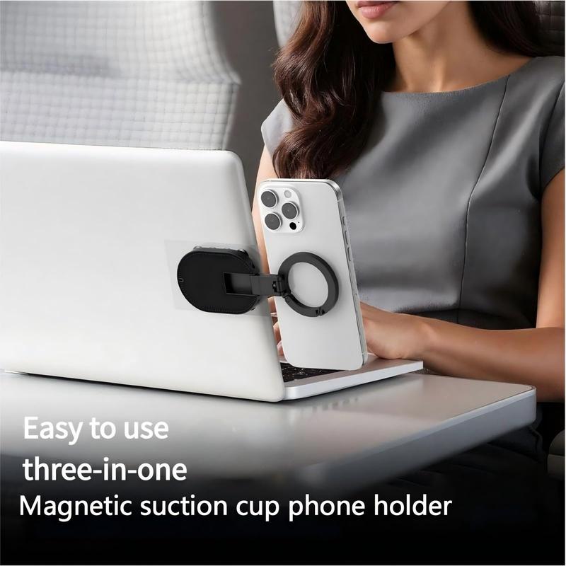 Suction Cup Magnetic Carabiner Phone Holder