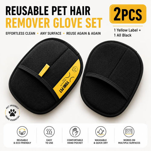 🔥 Early Black Friday Deal🔥Dog & Cat Grooming Reusable Pet Hair Remover Mitts