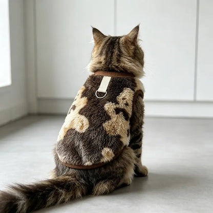 Winter Fleece Pet Vest for Cats & Small Dogs