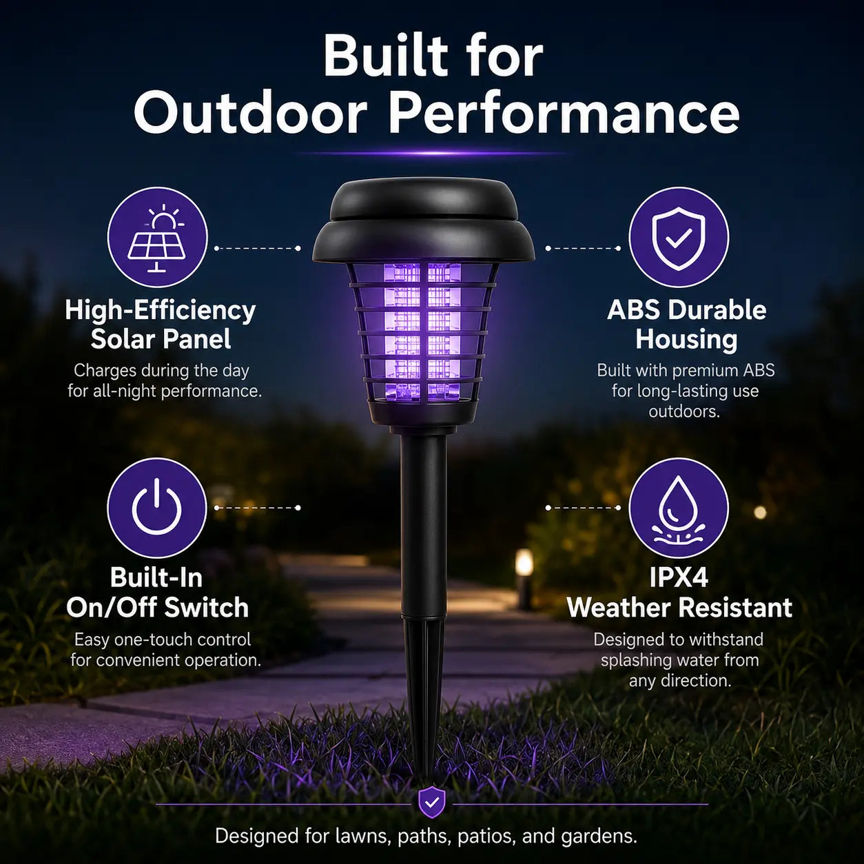 ☀️ Solar Mosquito Zapper Light 🦟