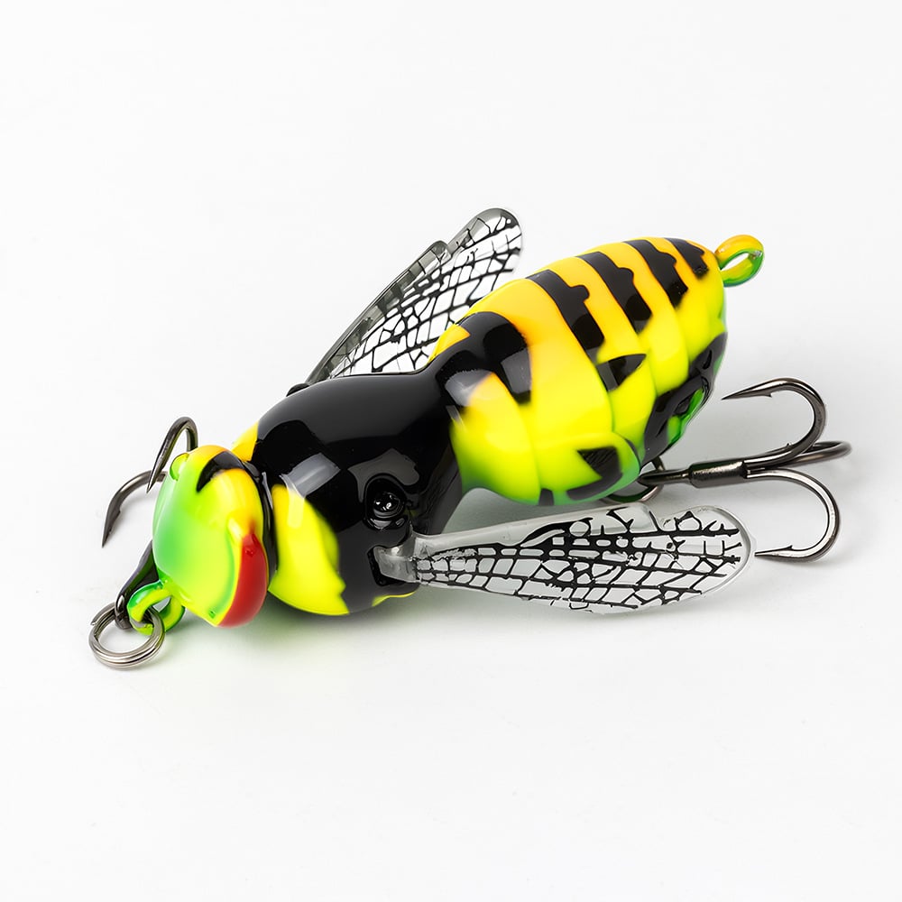 49% OFF – 🐝 Bionic Wasp Topwater Lure That Triggers Explosive Strikes