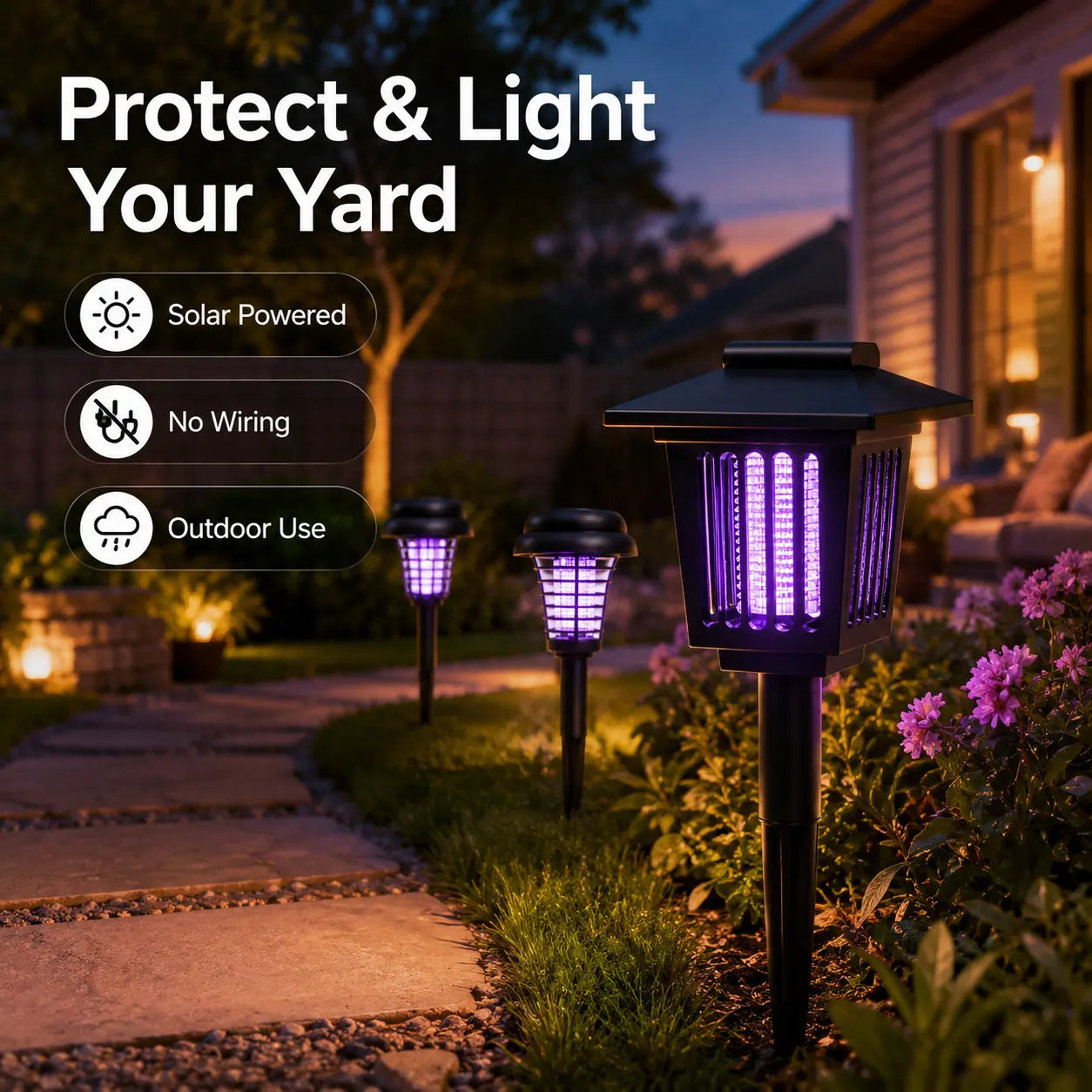 ☀️ Solar Mosquito Zapper Light 🦟
