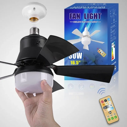 ⏳LAST DAY SALE 49% OFF with FREE GIFT!🔥40W LED Ceiling Fan Light – 20.5” Ultra-Quiet with Remote 🎯 | E27 + FREE B22 Adapter 🔌 | For Bedroom 😴, Kitchen 👩‍🍳 & Garage 🛠️ – UK Ready! 🇬🇧