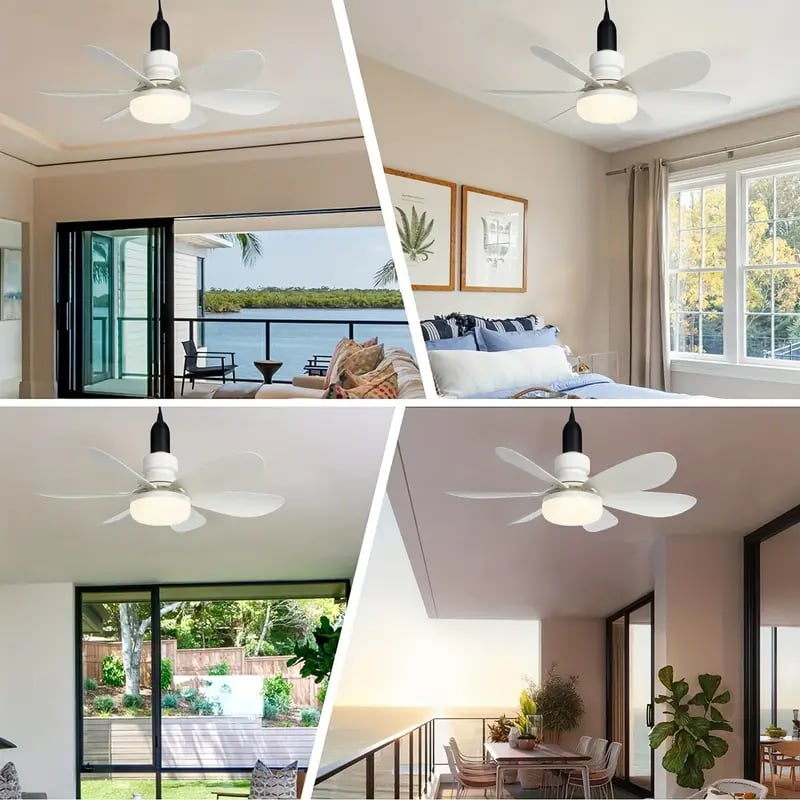 ⏳LAST DAY SALE 49% OFF with FREE GIFT!🔥40W LED Ceiling Fan Light – 20.5” Ultra-Quiet with Remote 🎯 | E27 + FREE B22 Adapter 🔌 | For Bedroom 😴, Kitchen 👩‍🍳 & Garage 🛠️ – UK Ready! 🇬🇧