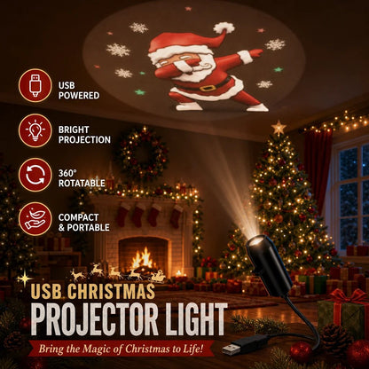 🎄✨Plug-&-Play-HD-Weihnachtsprojektor – 6 oder 10 festliche Szenen