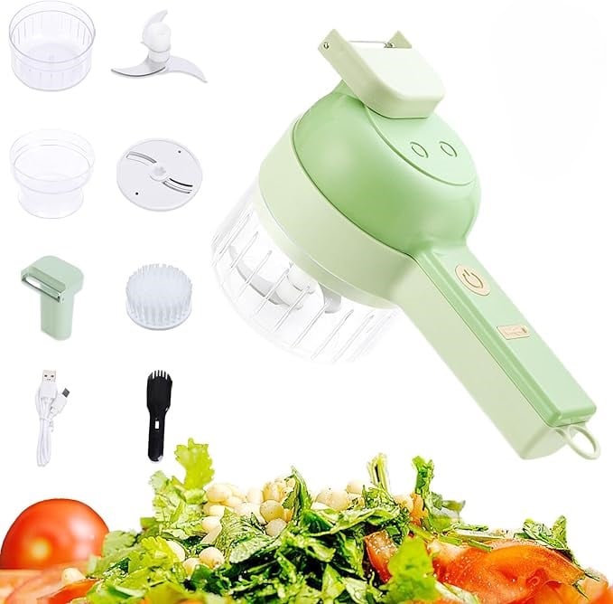✨5 in 1 Electric Vegetable Chopper Set, Electric Food Processor