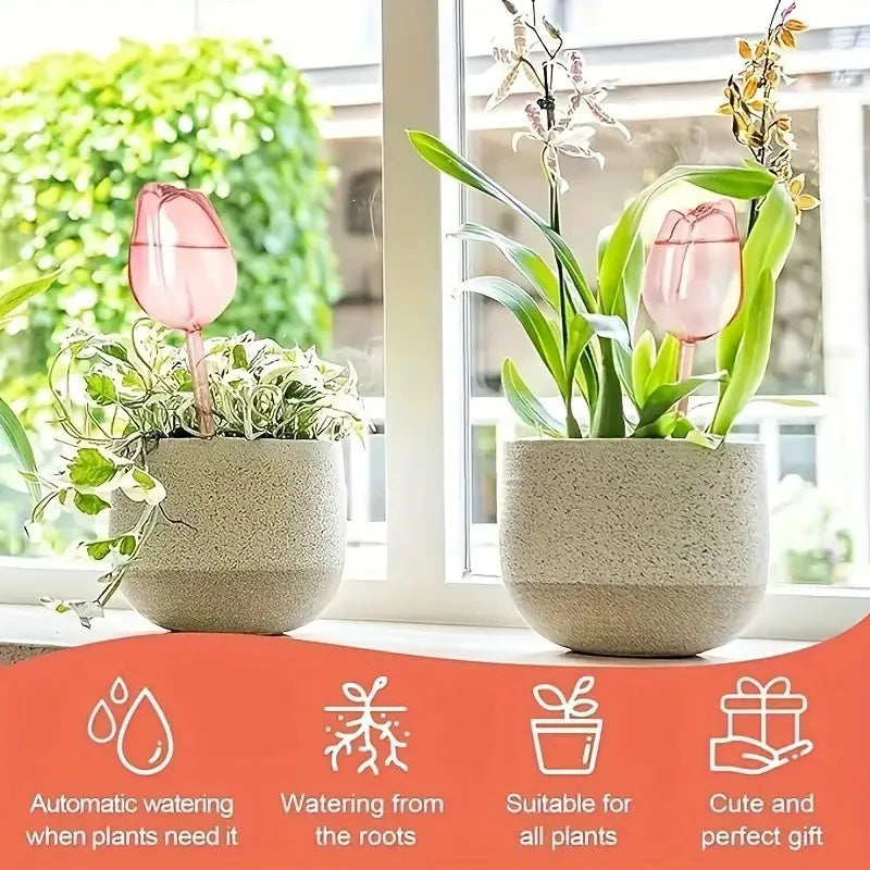 🌷Lazy plant hack: 49% OFF-Tulip Automatic Plant Watering Balls| 3-7 Days Self-Watering