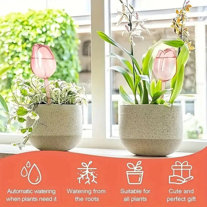🌷Lazy plant hack: 49% OFF-Tulip Automatic Plant Watering Balls| 3-7 Days Self-Watering
