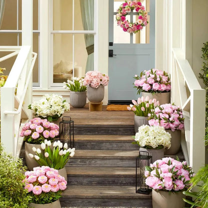 💥Last Day 69% OFF💐Artificial Outdoor Hydrangea Flowers - UV resistant, Waterproof, Windproof