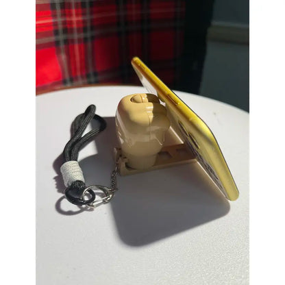 👆 Funny Pop-Up Gesture Keychain – Phone Stand & Lanyard Set 🔑📱