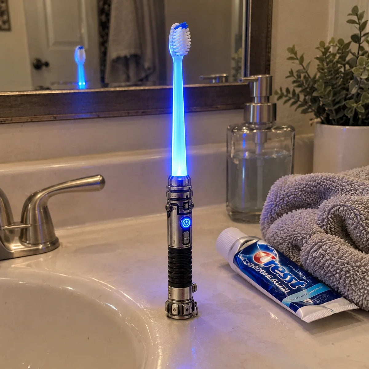 🔥HOT SALE🔥Galactic Glow Toothbrush – LED Light-Up Manual Toothbrush