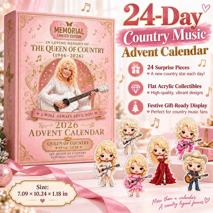 🎤💖 Dolly Advent Calendar — 24 Days of Country Glam & Collectible Surprises!