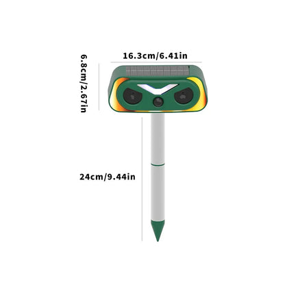 Upgraded Solar Ultrasonic Animal Repellent Outdoor