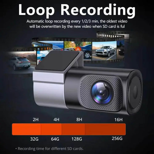 📹 360° Dash Cam: Super Night Vision &amp; Phone App Control!