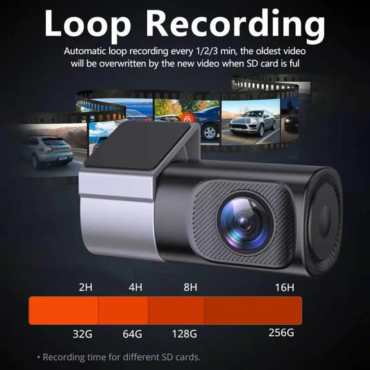 📹 360° Dash Cam: Super Night Vision &amp; Phone App Control!