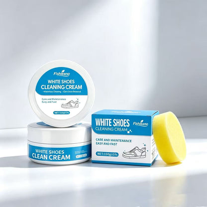 White Shoe Cleaner Cream Multipurpose No-Wash Solid Cleaner