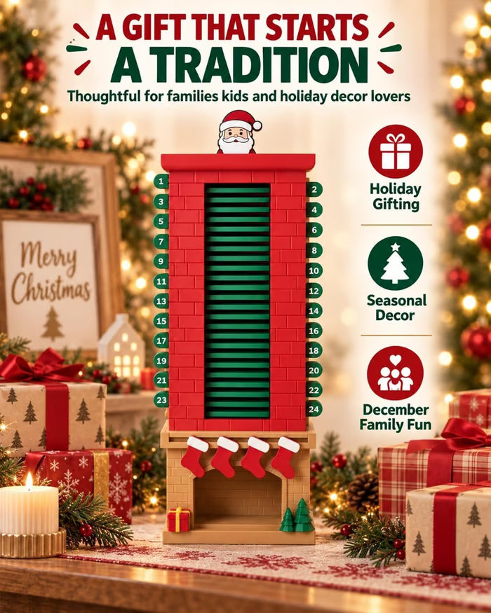 Santa Chimney Advent Calendar – 24-Day Christmas Countdown