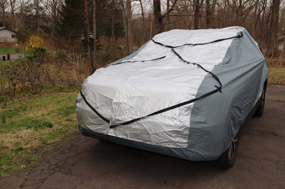 Full-coverage car cover, suitable for all seasons, thickened and padded, waterproof, hailproof, sunshade and sun protection cover.