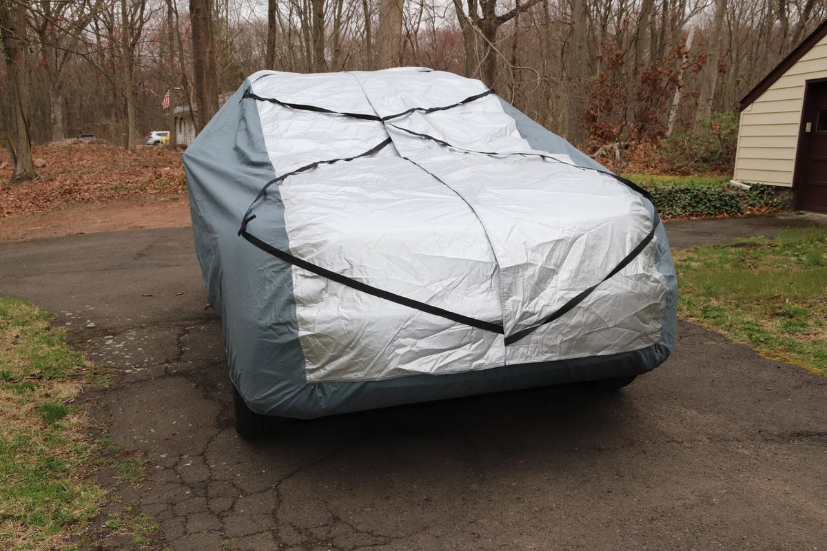 Full-coverage car cover, suitable for all seasons, thickened and padded, waterproof, hailproof, sunshade and sun protection cover.