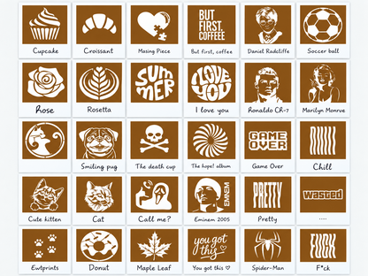 🔥Retro Coffee Art Camera – Mechanical Latte Stencil Printer