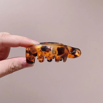 4PCS Mini Non-Slip Banana Hair Clips  – Lightweight Hair Claw for Thin/Fine Hair Ponytails & Buns