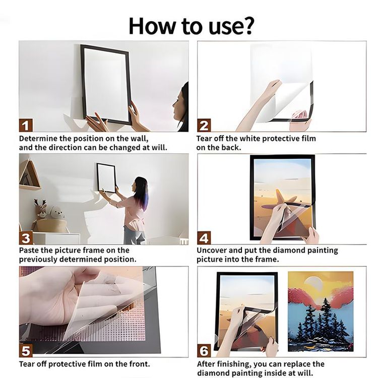Magnetic Picture Frame Photo-5pcs