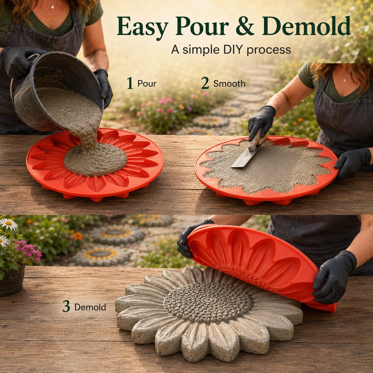 💥 ÚLTIMO DÍA 49% DE DESCUENTO - 🌻 Molde reutilizable para decoración de jardín: ¡Haz que tu jardín sea realmente único! (📦Compra 2 y obtén envío gratis)