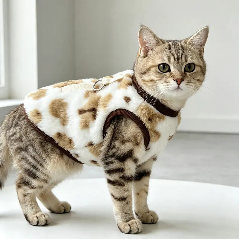 Winter Fleece Pet Vest for Cats & Small Dogs