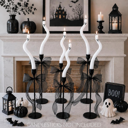 DIY Cute Ghost Twisted Candle