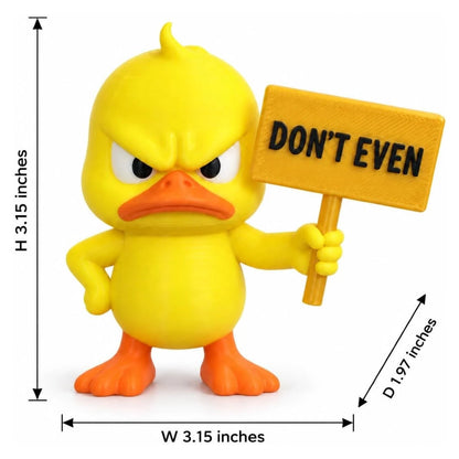 Funny Angry Duck Figurine