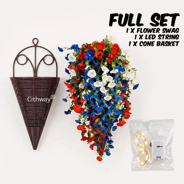 American Freedom Hanging Bloom Display