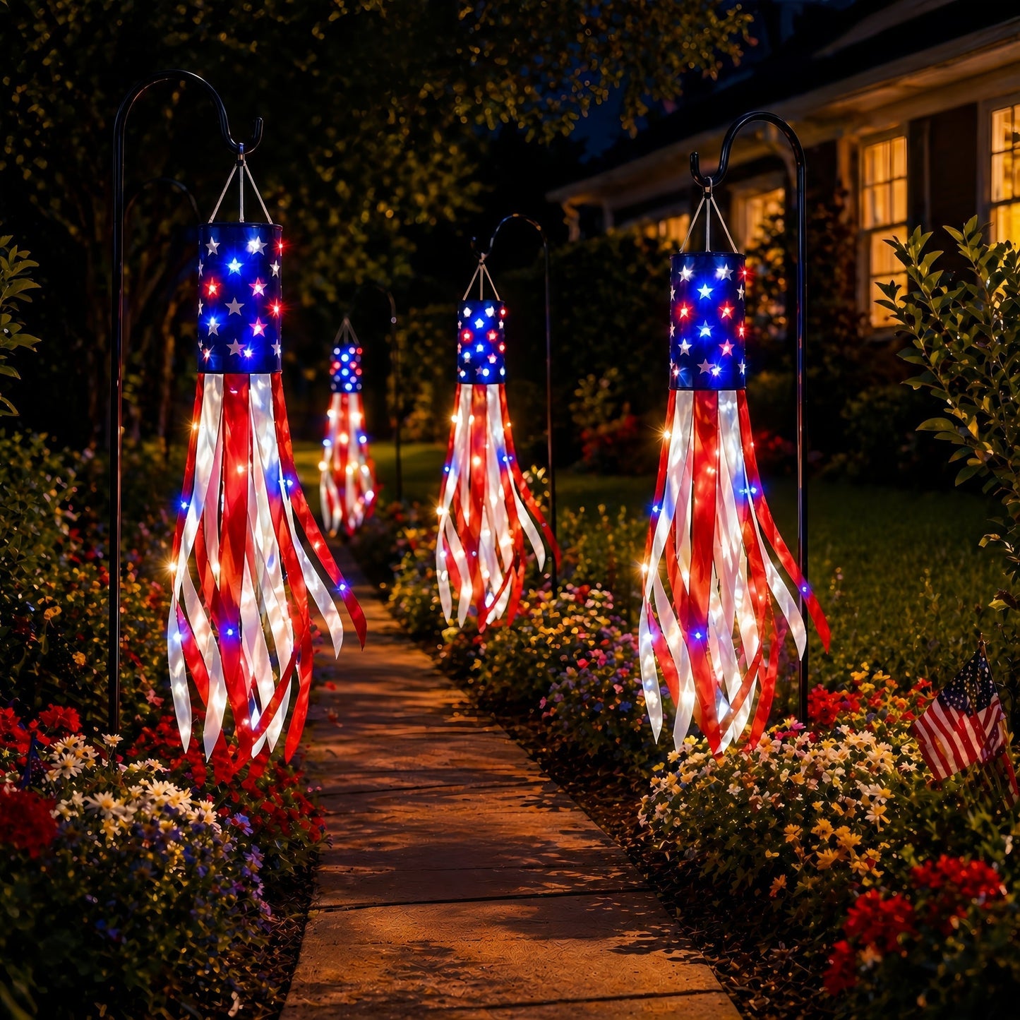 Large American Flag Windsocks