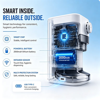 Automatic Toothpaste Dispenser - Touchless, Wall-Mounted