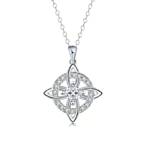 Mystical Birthstone Witches Knot Necklace – Natural Crystal🔮💞Protect Your Loved Ones