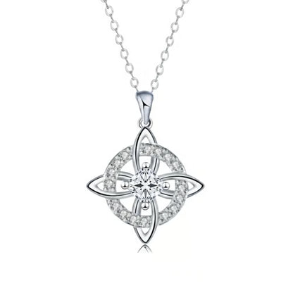 Mystical Birthstone Witches Knot Necklace – Natural Crystal🔮💞Protect Your Loved Ones