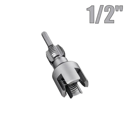 Drill-Powered Pipe Thread Cutting Bit — Internal & External Threading for 1/2" & 3/4" Plastic Pipes