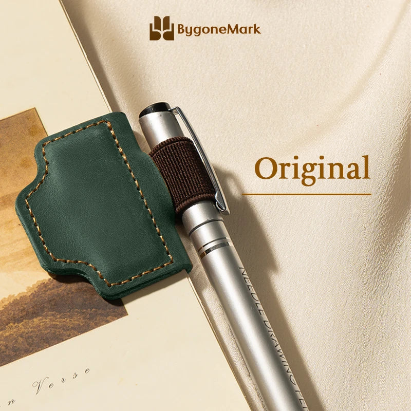 LAST DAY 70% OFF - Personalized Magnetic Leather Pen Holder Bookmark