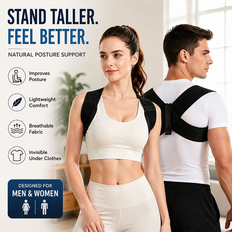 Posture Corrector for Men & Women – Lightweight Back & Shoulder Support Brace