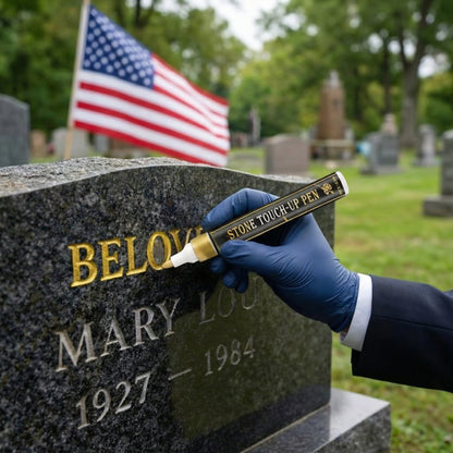 💐Golden Grave Marker Pen, Restore Faded Tombstone Inscriptions（BUY 1 GET 1 FREE！)