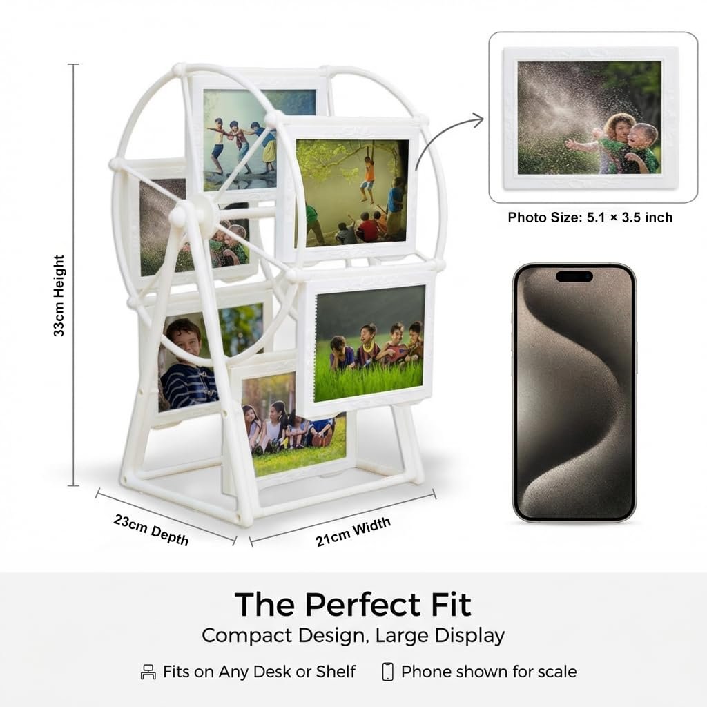 🖼️Rotating Ferris Wheel Photo Frame – Turn Your Memories Into Motion