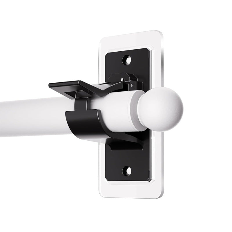 No-Drill Curtain Rod Brackets – Easy Peel & Stick, 4-Pack
